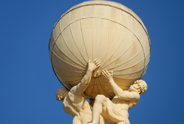 Atlas on top of Radcliffe Observatory